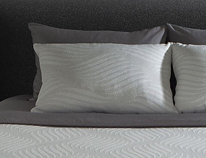 Gối Nằm Cao Su Thiên Nhiên  Liên Á Oval Grey  kích thước 45x65x12cm