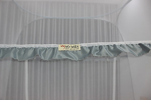 Mùng Chụp Màn Chụp Tự Bung Đỉnh Rộng Cao Cấp 1m8x2m có viền chân - Mộc Miên ( có 2 Cửa)