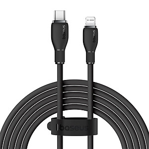 Cáp Sạc Nhanh Baseus Pudding Series Type C to Ln 20W dùng cho iPhone iPad (Fast Charging Data Cable) - Hàng Chính Hãng