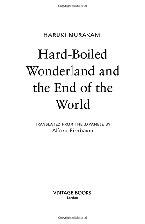 Sách Hardboiled Wonderland And The End Of The World