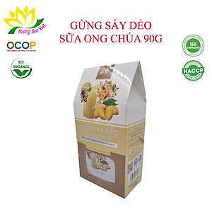(COMBO 2 HỘP) GỪNG SẤY DẺO SỮA ONG CHÚA HỘP 90G - HƯƠNG SEN VIỆT