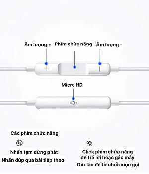 Tai nghe Rio Tinto Lip-Top A30 chân cắm Type C, check QR tra hàng chính hãng, có Micro và nút nhận cuộc gọi