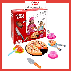 Đồ Chơi Nấu Ăn Bộ Pizza TOONYKIDS - Đồ Chơi Nhà Bếp Cho Bé - Pizza Master Chef TN134 [Tặng Kèm Sticker]