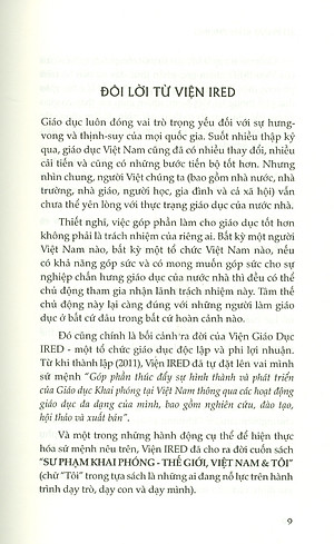 SƯ PHẠM KHAI PHÓNG - THẾ GIỚI, VIỆT NAM & TÔI (Bìa cứng) (Dạy chính là giúp người khác học! Khai phóng chính là khai mở tâm trí và giải phóng tiềm năng con người - Giản Tư Trung)