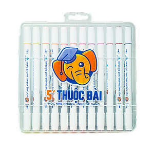 Bút Lông Màu 2 Đầu 5 Phút Thuộc Bài - Art Marker (24 màu) - bút dạ màu marker, bút lông tô màu vẽ tranh