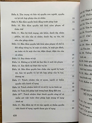 Sách Bộ Luật Tố Tụng Hình Sự (Hiện Hành)
