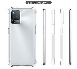 Ốp lưng dẻo trong chống sốc dành cho OPPO A94 - Hàng nhập khẩu