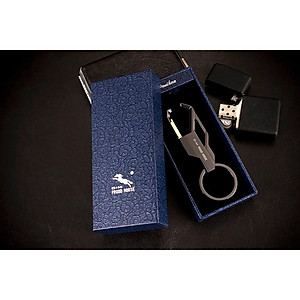 Móc khóa xe máy ô tô Proud Horse chất liệu cao cấp chốt cài lưng quần