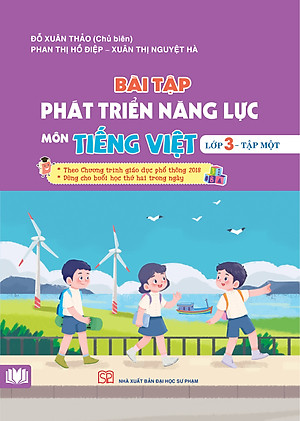 Combo 4 cuốn bài tập phát triển năng lực môn Toán, Tiếng Viêt lớp 3 (2 tập) - theo chương trình GDPT 2018 