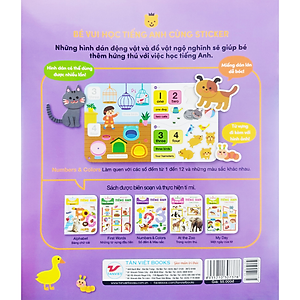 Sách Số đếm và Màu sắc - Bé vui học tiếng anh cùng Sticker