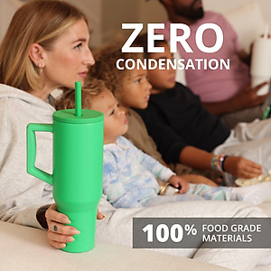 [Elemental chính hãng - Thương hiệu Mỹ] Ly giữ nhiệt Commuter Elemental 1180ml thép không gỉ có tay cầm combo ống hút trân châu