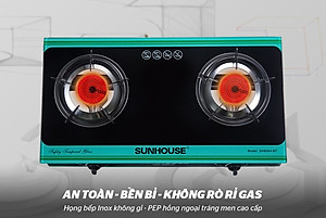 Bếp Gas Hồng Ngoại Đôi Sunhouse SHB004MT - Hàng chính hãng