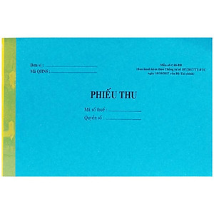 Phiếu Thu 2 Liên 100 Tờ