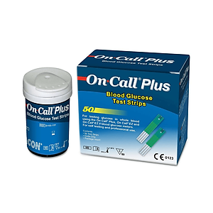 Hộp 50 Que Thử Đường Huyết ON CALL Plus