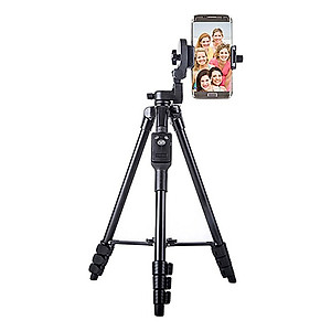 Tripod - Chân đế điện thoại, chân đế máy ảnh Yunteng VCT 5208 kiêm giá đỡ có remote Bluetooth điều khiển chụp từ xa