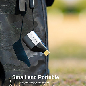 Đầu chuyển USB Type C to HDMI Vention hỗ trợ 2k, 4k60Hz - Hàng chính hãng