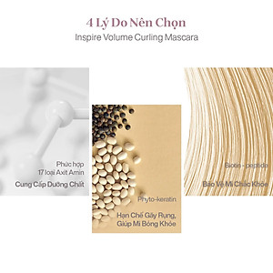 Mascara Chuốt Dày Mi Định Hình Mi Tốt Mude Inspire Volume Curling Mascara (8ml)