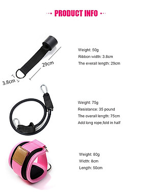SET Dây Kháng Lực Tập Mông AOLIKES Có Quấn Cổ Chân Legs Pulley Strap Lifting Fitness