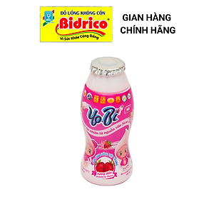 Sữa Chua Uống Tiệt Trùng Yobi Hương Cam / Hương Dâu ( Thùng 60 chai 100ml ) - Sản phẩm của Bidrico