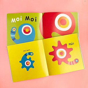 Sách Ehon Nhật Bản- Bộ Sách Ehon Moi Moi và Những Người bạn dành cho bé từ 0-2 tuổi- Bộ sách thu hút ánh nhìn của mọi bé