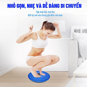 Đĩa xoay eo tập thể dục 360 độ bàn xoay tập cơ bụng cho eo thon tại nhà và phòng gym có hạt massage bàn chân, Đĩa Xoay Tập Eo - Bàn Xoay Tập Eo - Đĩa Xoay Eo Giảm Cân - Bàn Xoay Eo Tập Thể Dục Hiệu Quả, dụng cụ thể thao - Chính hãng dododios