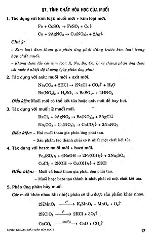 Sách Luyện Kỹ Năng Giải Toán Hóa Học 9