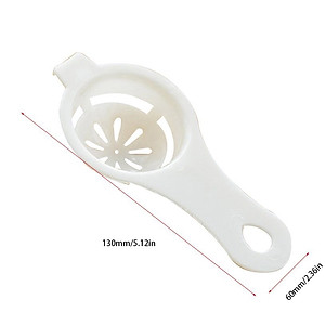 Bộ 2 dụng cụ tách lòng đỏ, lòng trắng trứng gà thông minh, lọc lòng đỏ trứng có thiết kế nhỏ gọn, hỗ trợ làm bếp nhanh hơn - màu trắng