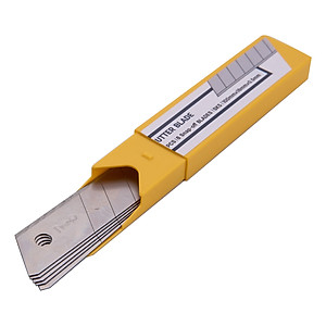 Dao Rọc Giấy Deli, Cao Su Mềm Kèm Hộp Lưỡi Dao, Loại 8 Lưỡi Tách Rời, Vàng - 1 Cái - E2068