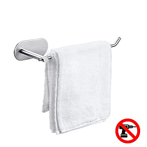 Móc treo cuộn giấy dài khăn tắm inox 304 mẫu dán Hobby home decor G10