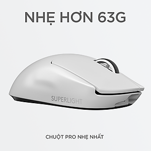Chuột Chơi Game Logitech G Pro X SuperLight Wireless – Hàng Chính Hãng