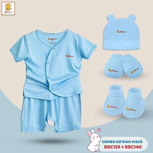 Set quần áo sơ sinh 5 món dễ thương cho bé