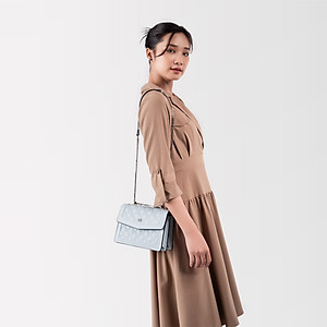 Túi Yuumy ( Thời trang nữ đi chơi nắp gập size 22 - Túi đeo chéo da Seasand YN140 )