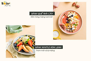 Máy Nướng Bánh Mỳ, Máy Kẹp Bánh Mỳ Sandwich-Waffle BEAR DBC-C06M1 Dung Tích 0.8 Lít, Công Suất 600 W - Hàng Chính Hãng