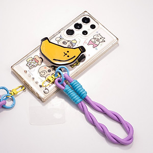 Dây đeo trang trí móc khóa, điện thoại, cốc nguyệt san xinh xắn trendy, chống thất lạc siêu tiện lợi