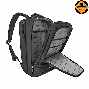 Balo Laptop Size Lớn Xbags Leader Cao Cấp Màu Đen, Đựng Được Laptop 17 Inch, Thiết Kế Mở 180 Độ, Nhiều Ngăn, Chống Nước, Chống Sốc, Phù Hợp Đi Làm Du Lịch!