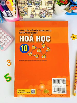 Sách - Trọng Tâm Kiến Thức Và Phân Loại Bài Tập Theo Chủ Đề Hóa Học 10 - Biên soạn theo chương trình GDPT mới - ndbooks