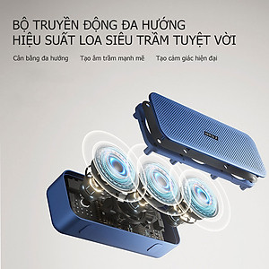 Loa Bluetooth HXSJ V6 Bản Mở Rộng Hỗ Trợ Kết Nối Bluetooth 5.0, Thẻ Nhớ, USB, Công suất 2 loa 10W Nhiều Màu Sắc - Hàng chính hãng