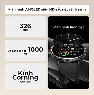 Đồng Hồ Thông Minh Zeblaze GTR 3 Pro - Màn hình Amoled 1.43 Inch - Cuộc Gọi Bluetooth - Viền Kim Loại - Full Tiếng Việt - Hàng Chính Hãng
