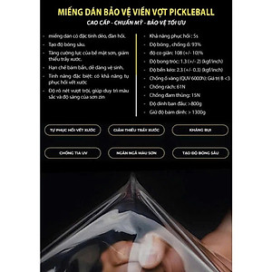 Miếng Dán Viền Vợt Pickleball Chất Liệu PPF Cao Cấp 16mm