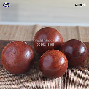 Combo 2 quả bi lăn tay gỗ hương để mộc (Đủ size) Mát xa giúp dẻo tay, chống mỏi toàn diện
