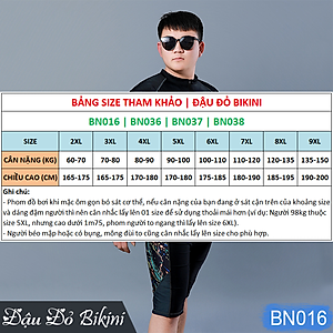 Bộ bơi nam khóa kéo size lớn, quần áo bơi bigsize cho nam giới, chất thun bơi lạnh Hàn dầy dặn, dáng thể thao mạnh mẽ | BN016