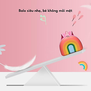 Balo Trứng Chữ U Hình Cầu Vồng, Vũ Trụ Xinh Yêu Cho Bé Mầm Non