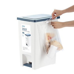 Thùng rác đạp chữ nhật Hiro 30L