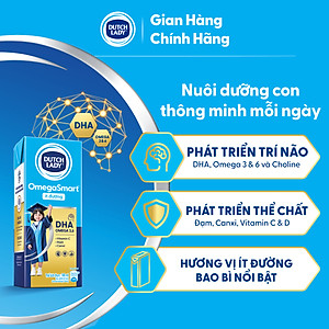 Thùng 48 hộp Sữa Dinh Dưỡng Dutch Lady OmegaSmart Ít Đường 180 ml