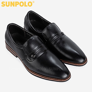 Giày Nam, Giày Tây Nam Da Bò SUNPOLO SPH428 (Đen, Nâu)
