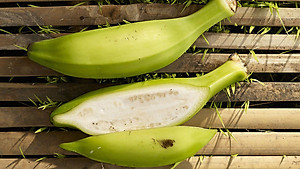 Đặc Sản Kon Tum - Chuối hột nhà ép miếng Khô 1Kg Hút Chân không- OCOP 3 Sao