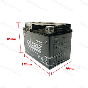 Bình Ắc Quy Khô WTZ5S 12V,4.2Ah/WTD 4V,3.5Ah hiệu GLOBE Cho Xe WAVE RS100/ WAVE RS 110/ AIRBLADE/ EXCITER 135