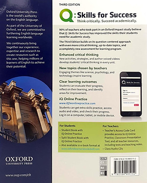 Q: Skills For Success: Level 3: Listening And Speaking Student Book With iQ Online Practice - 3rd Edition
