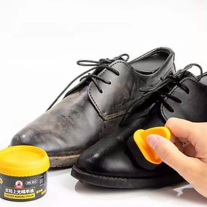 Xi Đánh Bóng Giày Da Làm Bóng Nhanh Đồ Da, Xi Kem Dưỡng Da Có Đầu Mút Hỗ Trợ MÀU ĐEN 1 HỘP