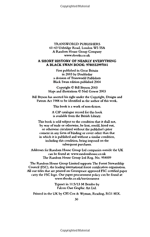 A Short History of Nearly Everything